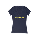 Climb On Deep V-Neck Tee