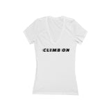 Climb On Deep V-Neck Tee
