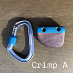 Small Crimp | Textured Wooden Climbing Holds in Walnut