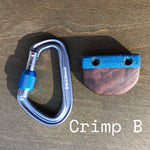 Small Crimp | Textured Wooden Climbing Holds in Walnut